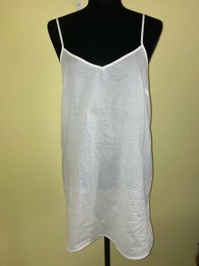 ROLLER RABBIT Target 100% cotton white slip dress gown pajamas size S small